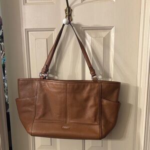 Coach Brown Leather Shoulder Bag